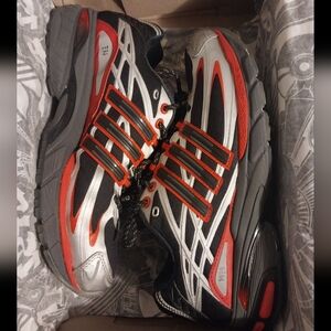 AdiStar Cushion Grey Black And Red Sneakers